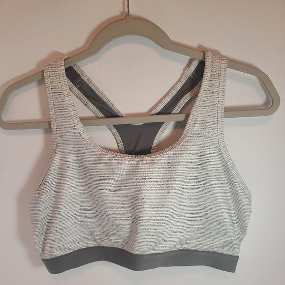 Avia Gray and White Sports Bra - Picture 7 of 7